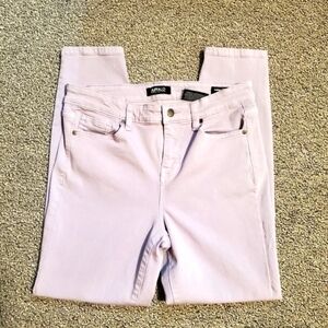 Buffalo Jeans Aubrey High Rise Stretch Extensible Ankle Grazer Purple Size 6